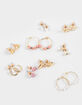 FULL TILT 9 Pack Bow/Pearl/Heart Earrings image number 1