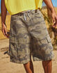 RSQ Mens Baggy Twill Cargo Jorts image number 9
