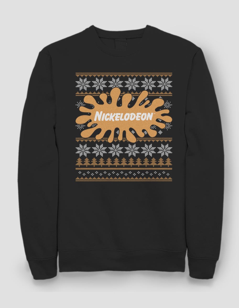 NICKELODEON Slime Logo Holiday Unisex Ugly Sweatshirt image number 0