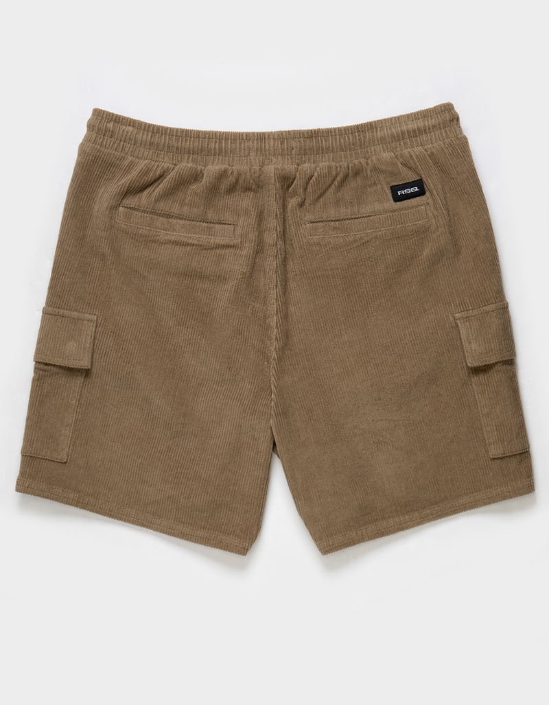 RSQ Mens Cord Cargo Pull On Shorts image number 1
