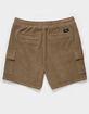 RSQ Mens Cord Cargo Pull On Shorts image number 2