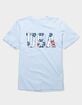 USA Hibiscus Outline Unisex Tee image number 1