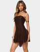 EDIKTED Elaia Asymmetric Strapless Lace Mini Dress image number 2