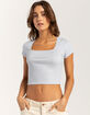 HEART & HIPS Trim Neck Womens Tee image number 1