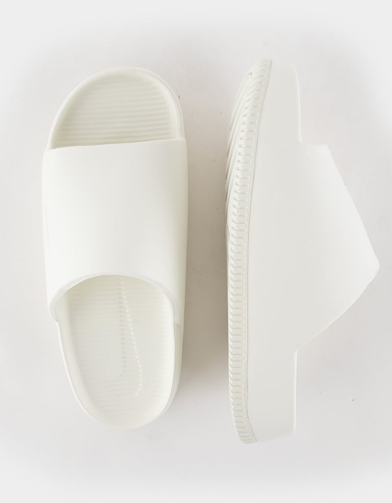 NIKE Calm Womens Slide Sandals - WHITE