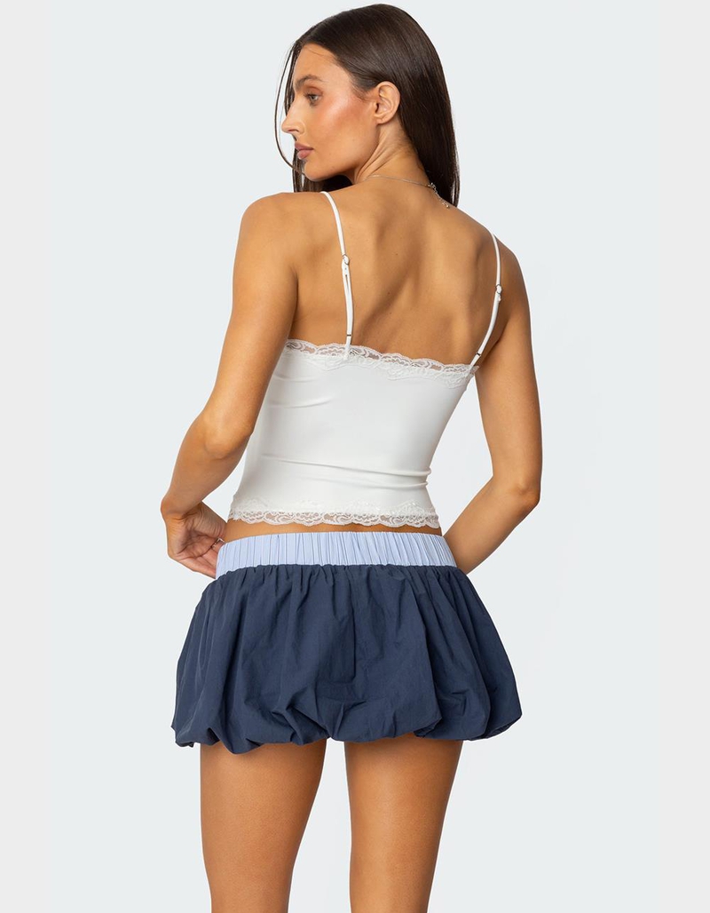EDIKTED Cruella Lace Trim Tank Top image number 3