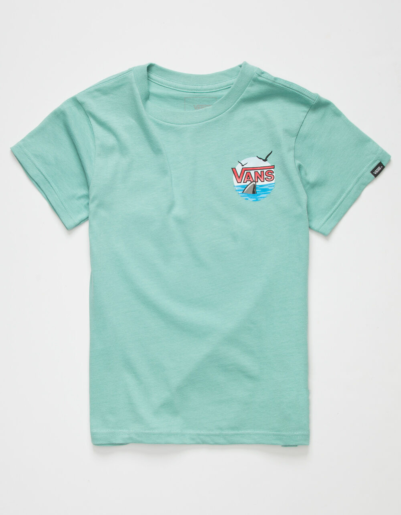 VANS Stay Wavy Little Boys Teal Blue T-Shirt (4-7) image number 1