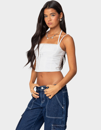 EDIKTED Salome Lace Up Corset Alternative Image