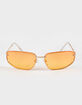 RSQ Wrap Metal Rimless Sunglasses image number 2