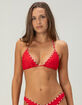 FULL TILT Eyelet Triangle Bikini Top image number 2
