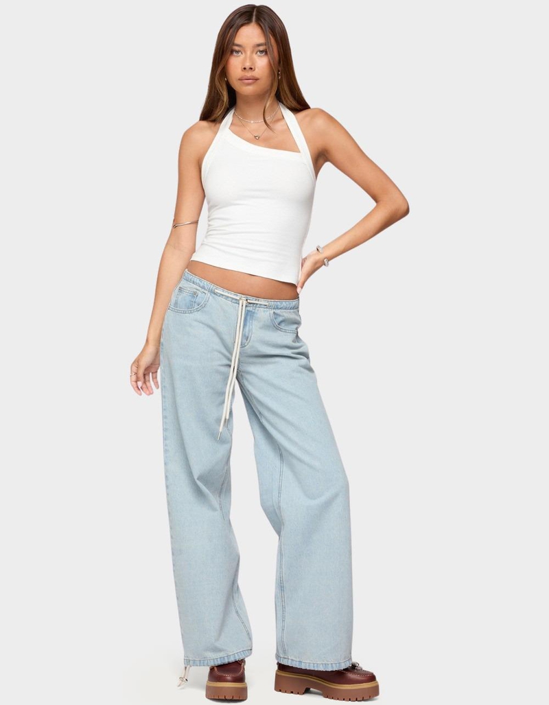 EDIKTED Meggie Low Rise Jeans image number 3