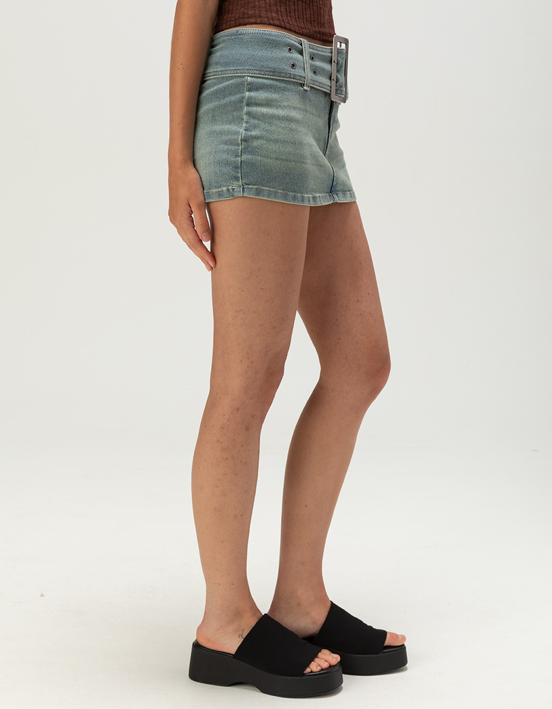 WEST OF MELROSE Womens Belted Micro Skort image number 2