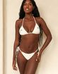 DIPPIN' DAISY'S Palm Tie Back Triangle Bikini Top image number 8