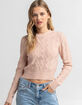 ELODIE Pointelle Womens Sweater image number 1