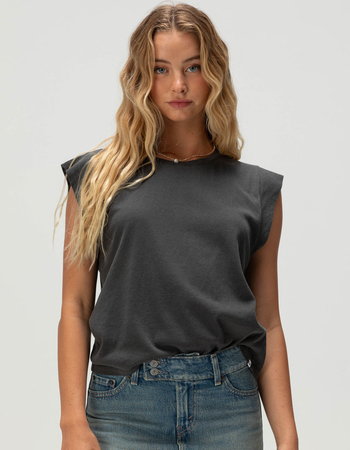 ROXY Hot Shot Womens Boxy Muscle Tee Primary Image
