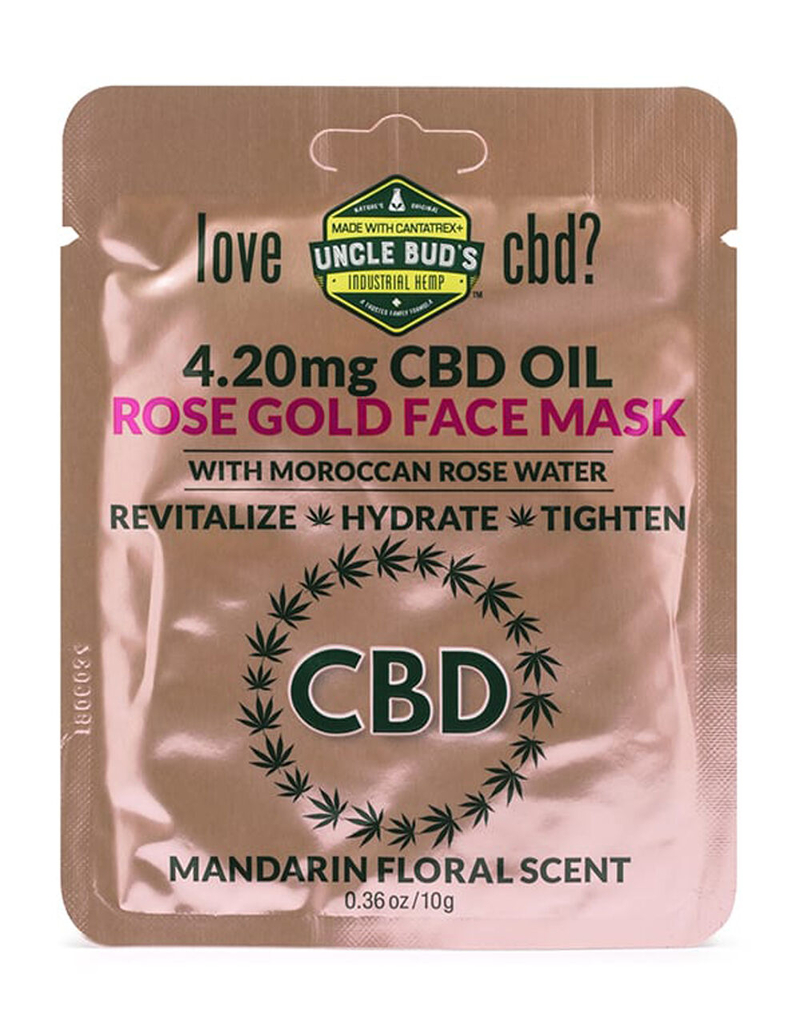UNCLE BUD'S CBD Rose Gold Face Mask image number 0