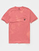 VISSLA Capsized Bleach Mens Coral Pocket Tee image number 2