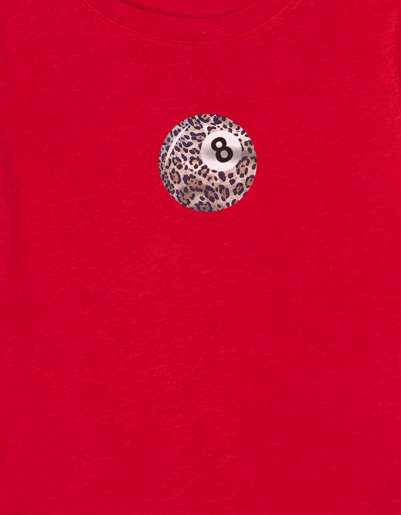LEOPARD 8 Ball Womens Baby Tee image number 2
