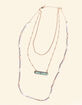 WEST OF MELROSE Marble Layered Necklace image number 2