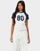 EDIKTED 80's Raglan Tee image number 1