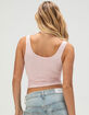 FULL TILT Tapestry Textured Womens V-Neck Tank Top image number 4