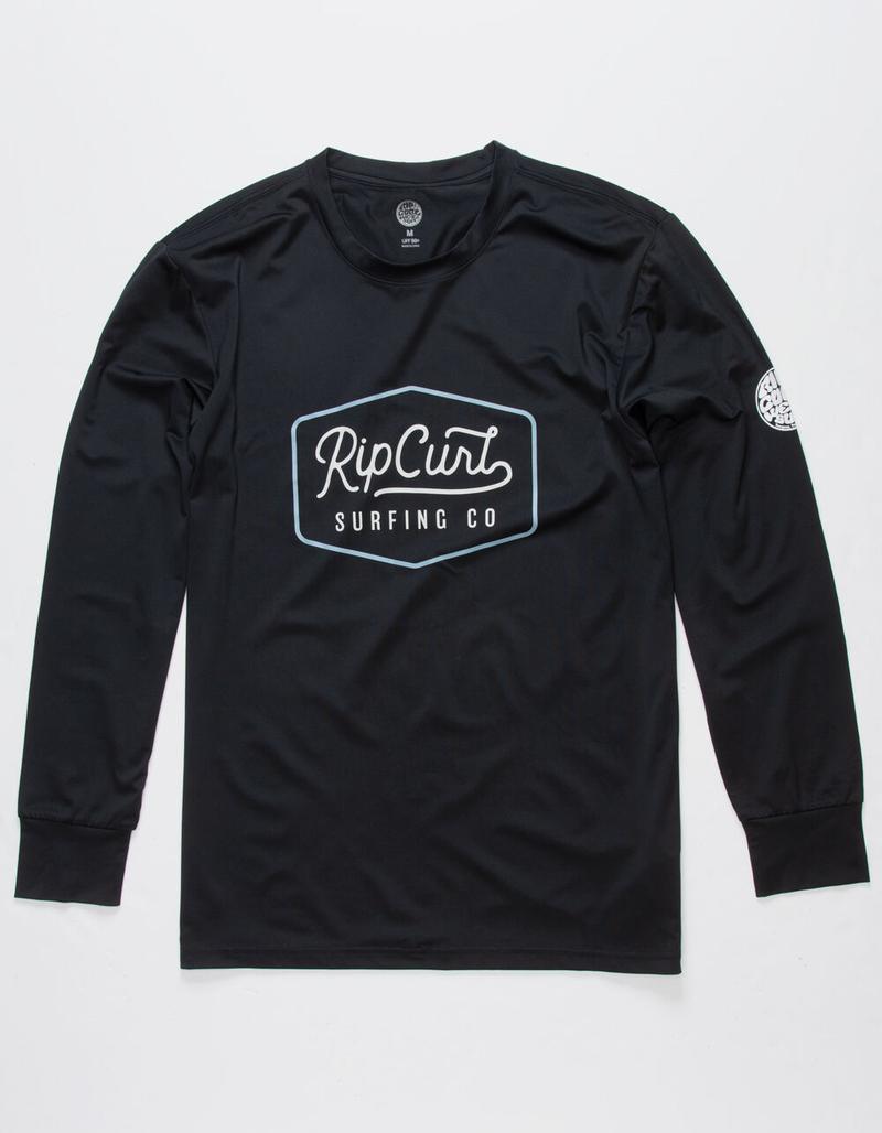 RIP CURL Station Mens Rash Guard - BLACK | Tillys