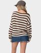 EDIKTED Anney Oversized Striped Sweater image number 4