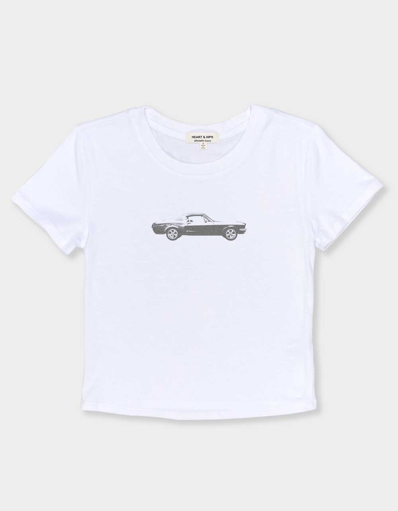 AUTO Vintage Horsepower Womens Baby Tee image number 1