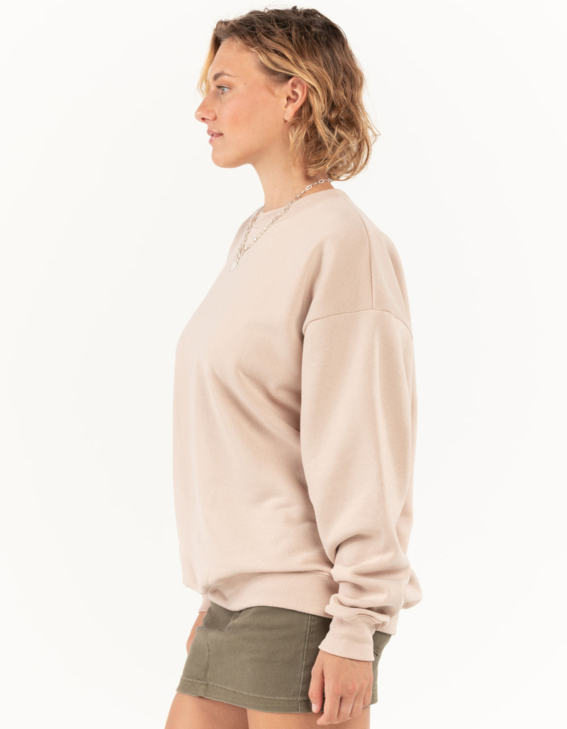 FULL TILT Essentials Womens Oversized Crewneck Sweatshirt image number 7