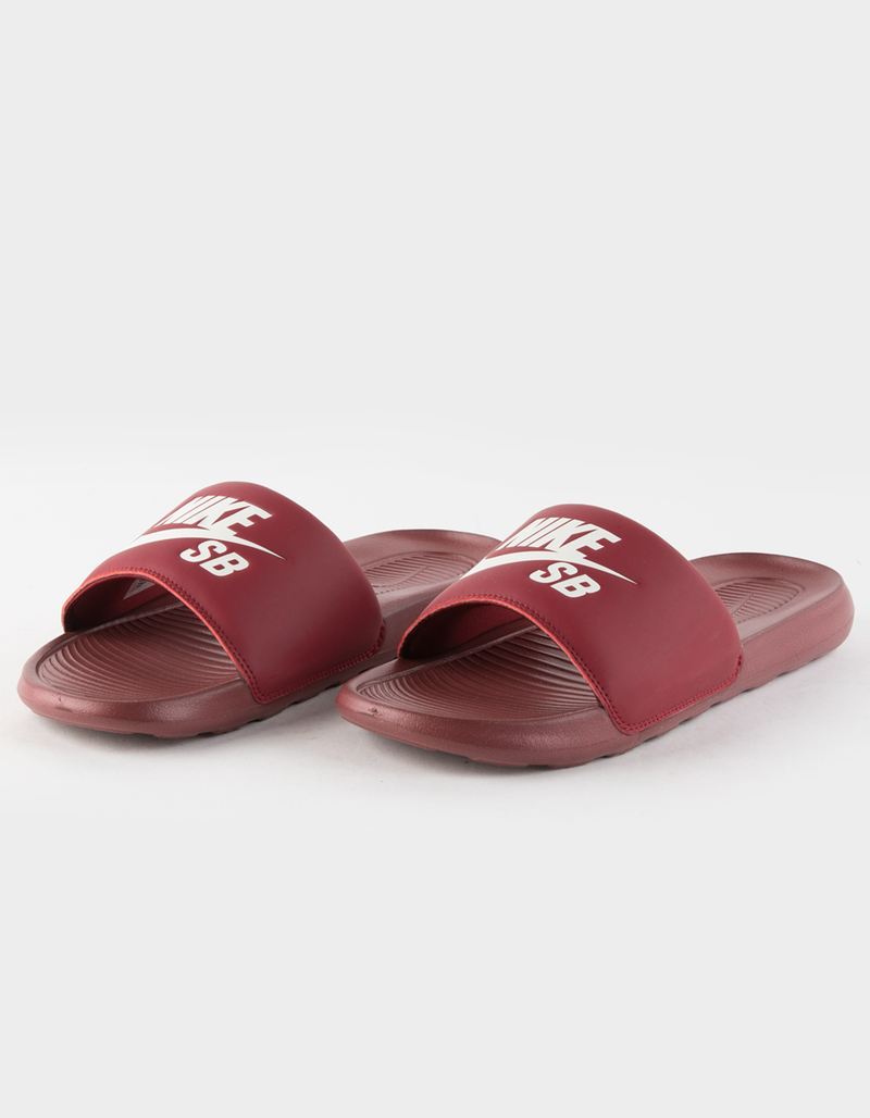 NIKE SB Victori One Mens Slide Sandals DK RED Tillys