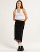 RSQ Womens Low Rise Mesh Midi Skirt image number 6