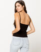 DESTINED Lace Trim Black Womens Cami image number 3