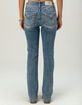 MISS ME Border Pocket Womens Mid Rise Bootcut Jeans image number 2