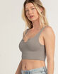 TILLYS Rib Notch Cut Womens Tank Top image number 2