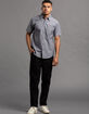 RSQ Mens Solid Chambray Button Up Shirt image number 6