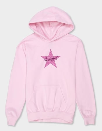 STAR Pink Cowgirl Unisex Kids Hoodie Alternative Image