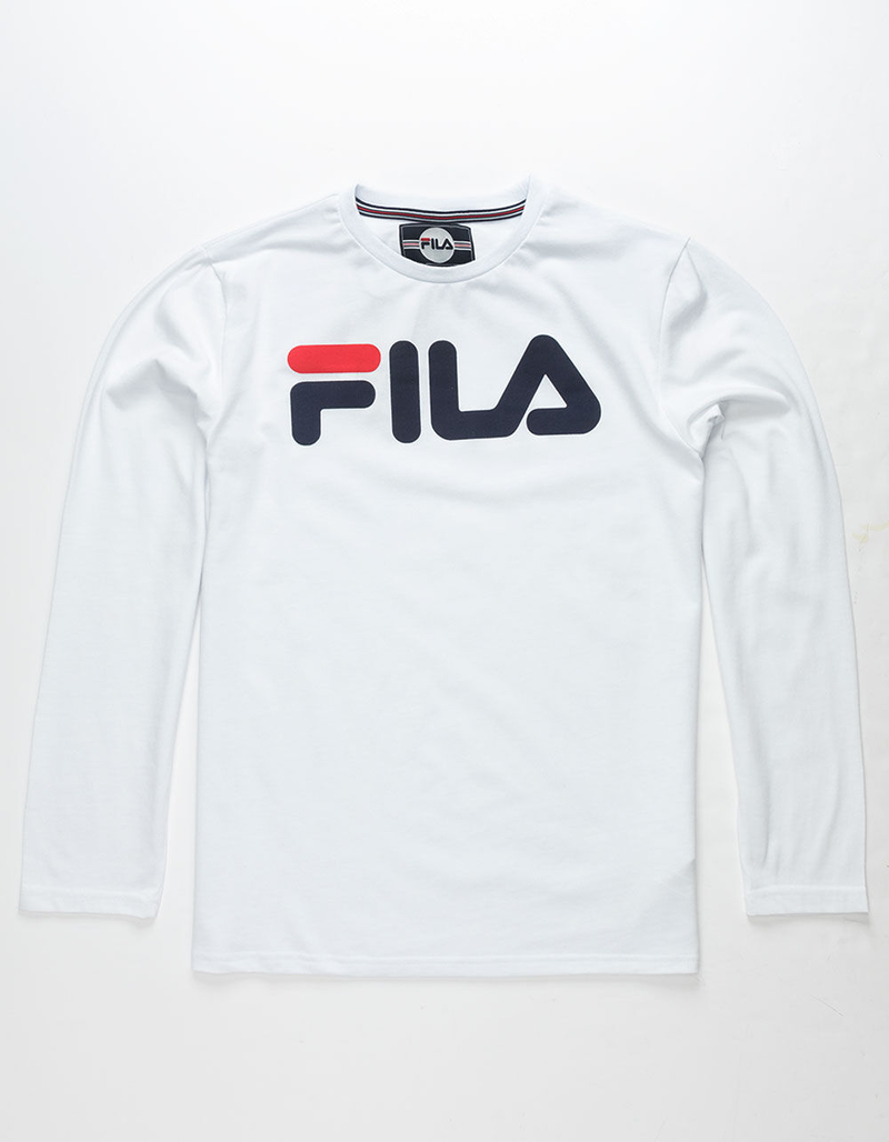 FILA Classic Logo White Boys T-Shirt image number 0