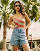 LEE Loose Cut off Rider Womens Denim Shorts image number 8