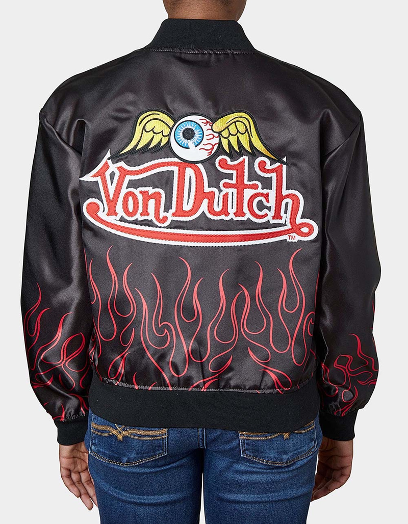 VON DUTCH Flight Satin Twill Womens Jacket image number 4