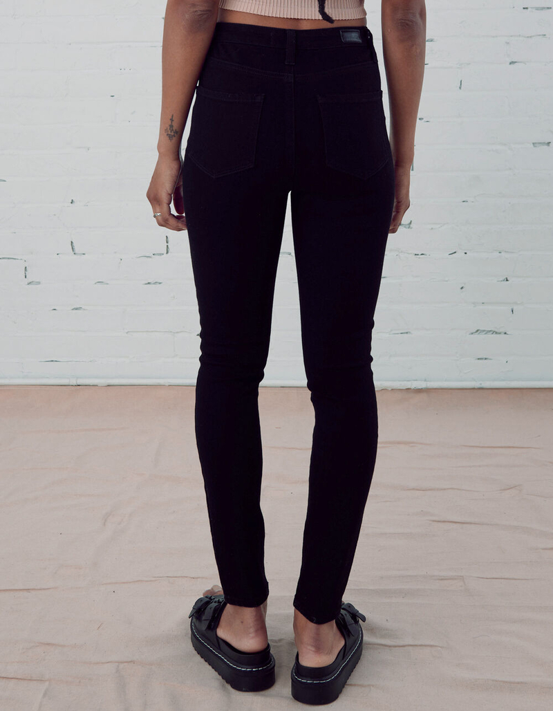 RSQ Curvy Womens Black High Rise Skinny Jeans image number 9