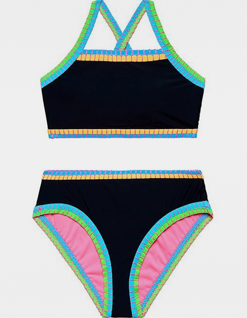 BEACH LINGO Bold Moves Girls Bralette Bikini Set image number 0