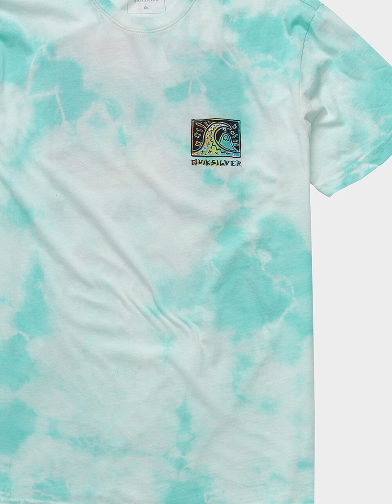 QUIKSILVER Surf Trip Mens Tie-Dye T-Shirt image number 3