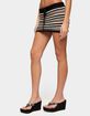 EDIKTED Britta Striped Knit Mini Skirt image number 2