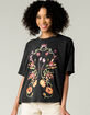 RVCA Mira Flora Womens Boyfriend Tee image number 2