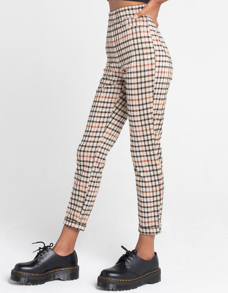 RSQ Plaid Womens Skinny Pants image number 1