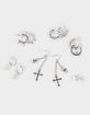 FULL TILT 6 Pack Hoop Dangle Cross Earrings image number 1