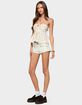 EDIKTED Izzey Polka Dot Strapless Babydoll Top image number 4