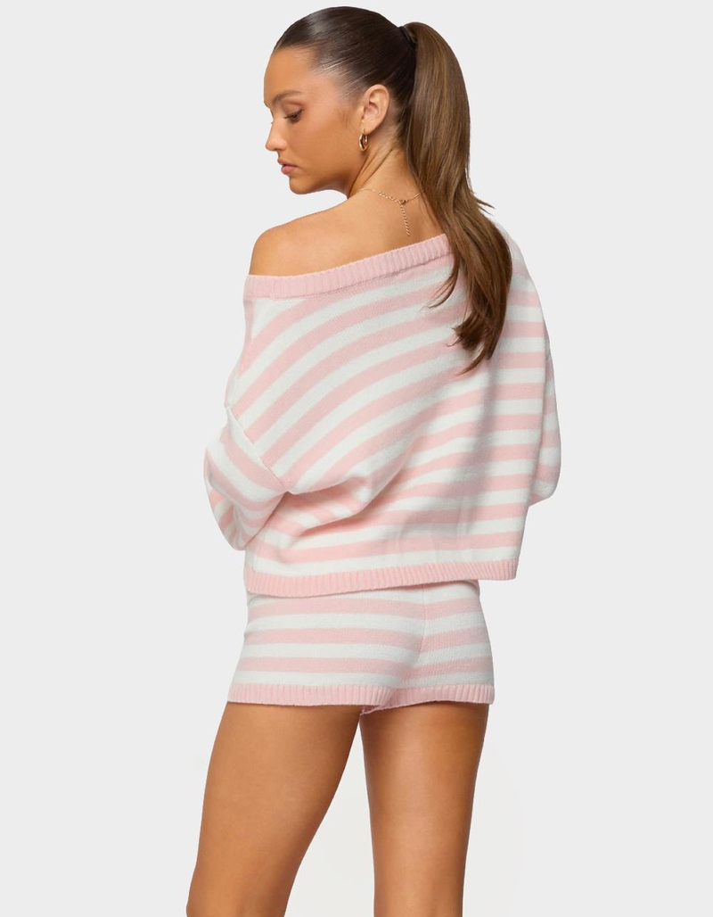 EDIKTED Saphi Striped Oversized Knit Sweater image number 2