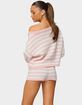 EDIKTED Saphi Striped Oversized Knit Sweater image number 3