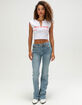 TRUE RELIGION Logo Womens V-Notch Tee image number 2